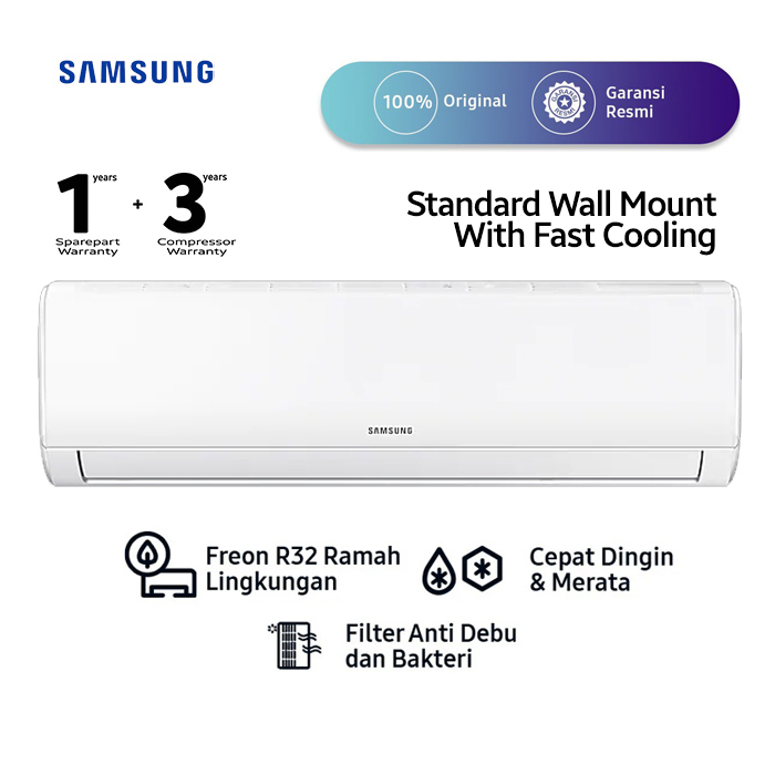 Samsung AC Standard Wall Mounted Split 1 PK - AR09TGHQASINSE